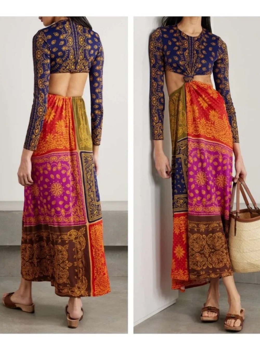 FARM Rio Bandana Dream Cut Out Maxi Dress
